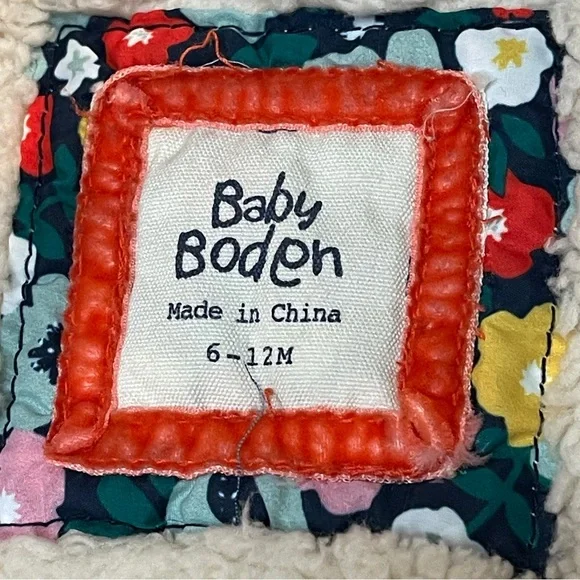 Baby Boden Floral Puffer Jacket - Multicolor - Picture 4 of 6